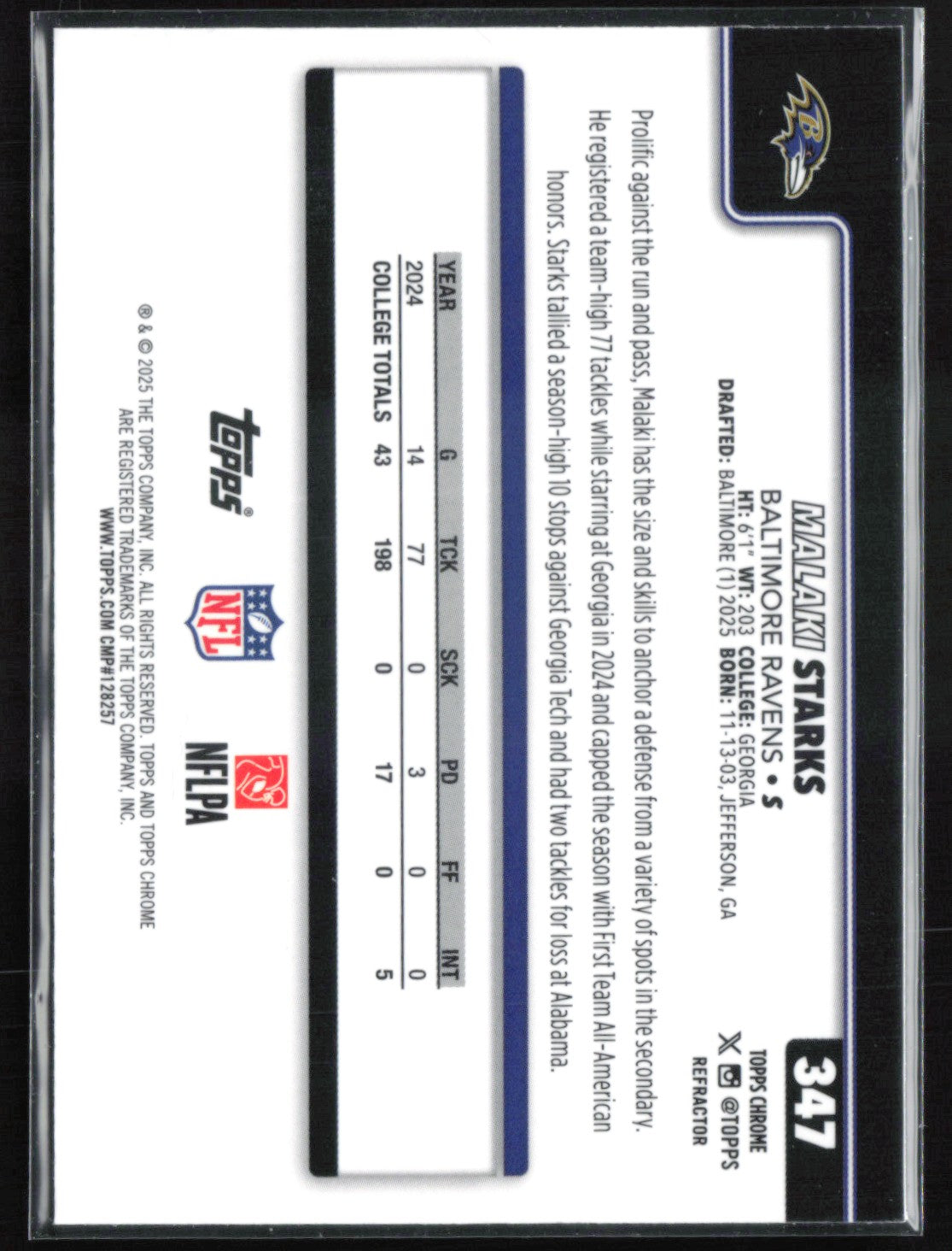 Malaki Starks RC Refractor