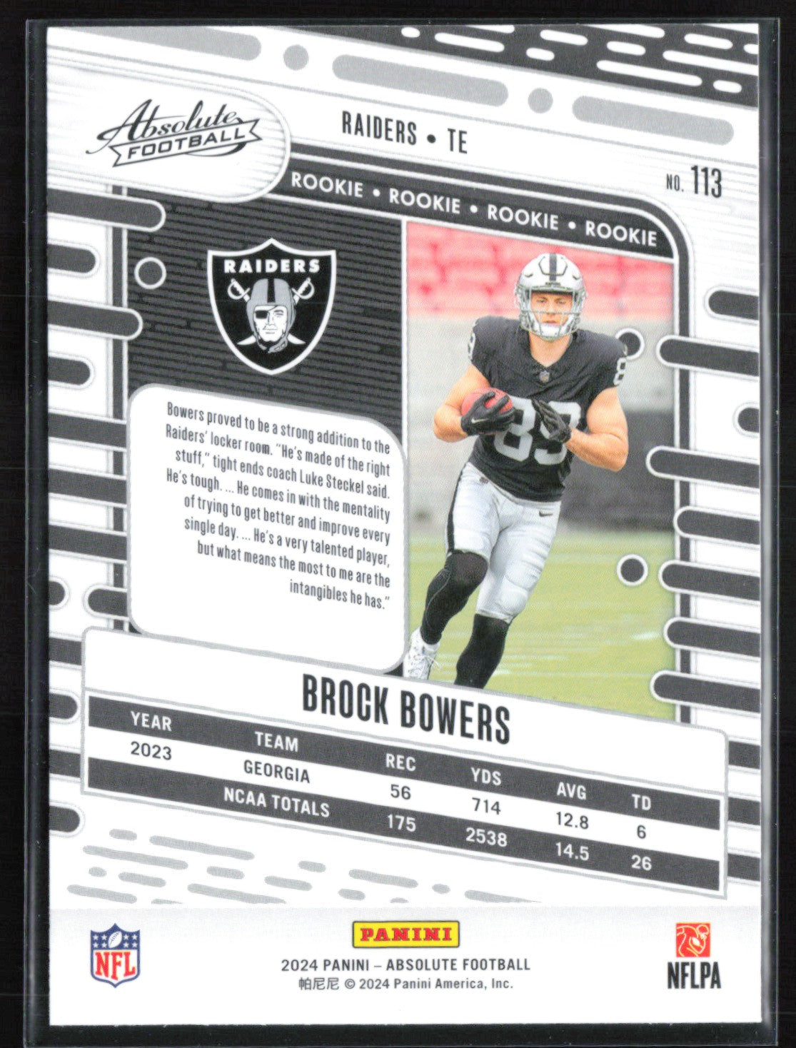 Brock Bowers RC