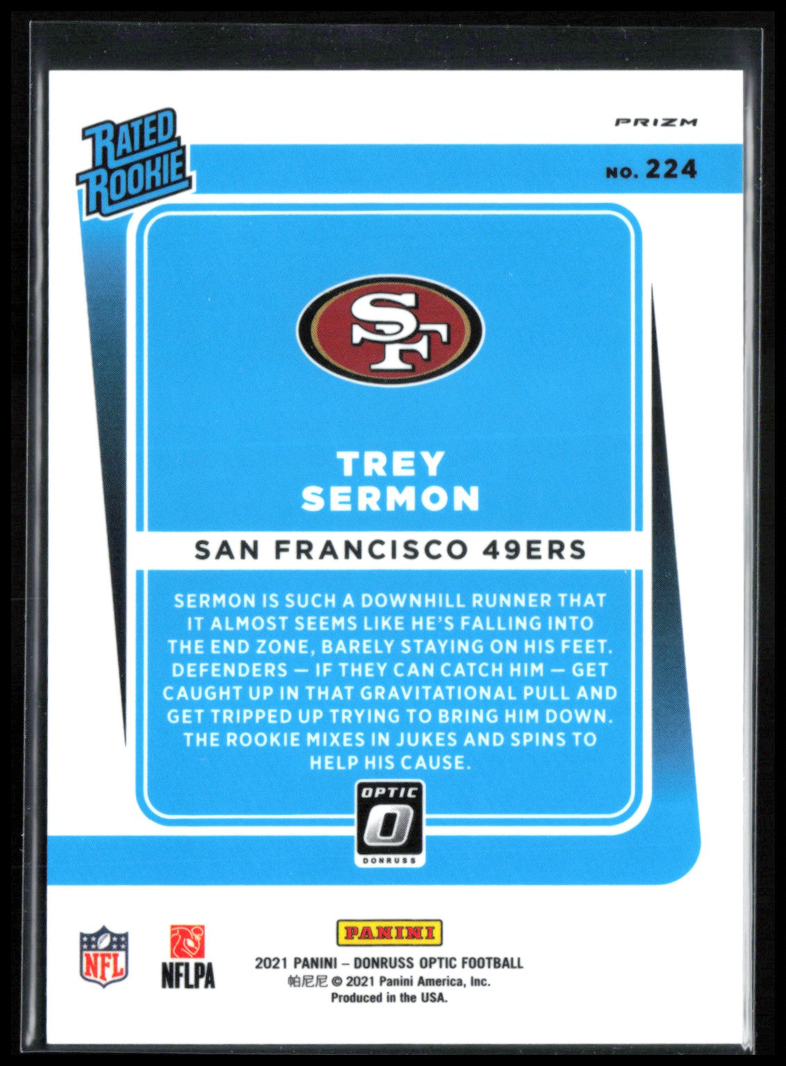 Trey Sermon RC Variation Holo