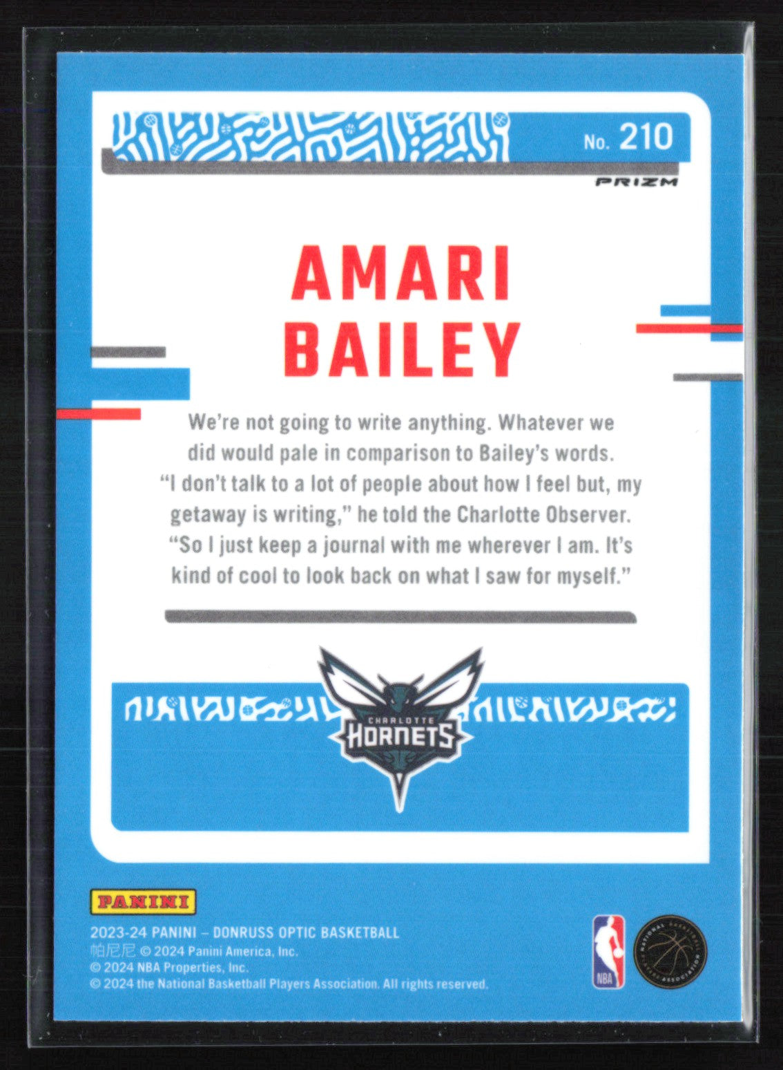 Amari Bailey RC Purple