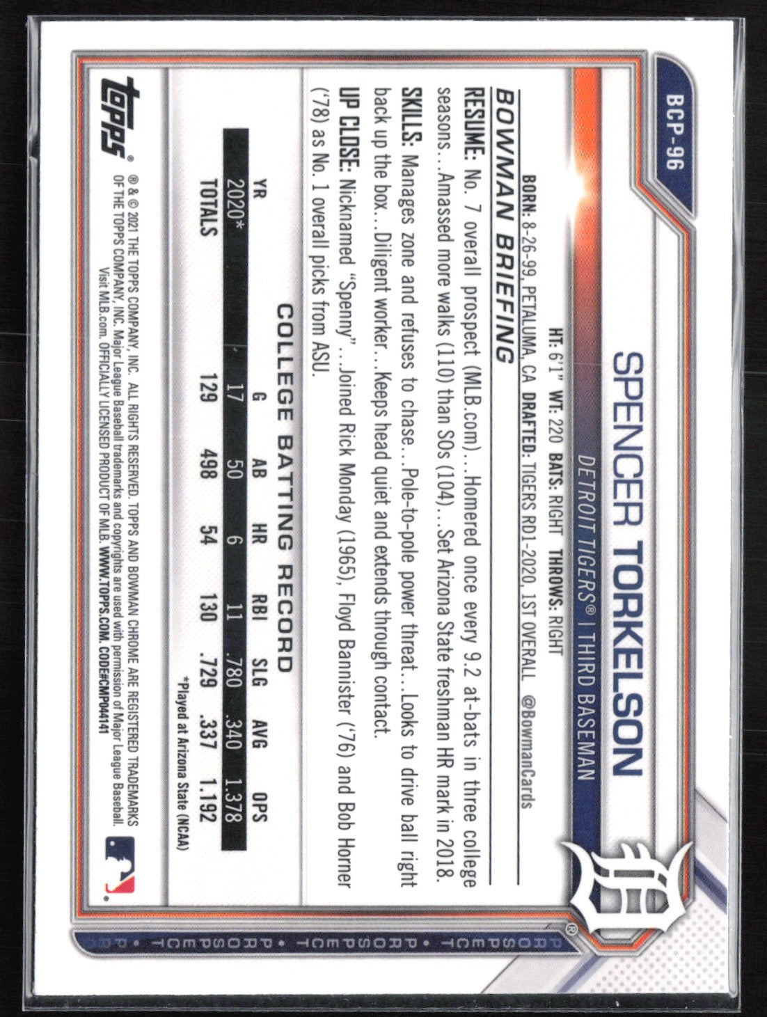 Spencer Torkelson Prospect