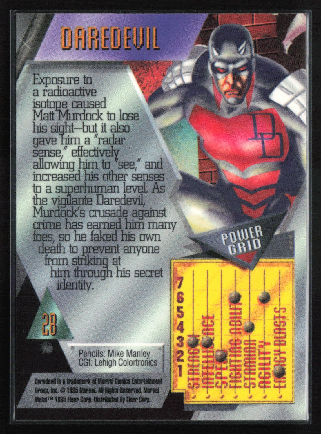 Daredevil 1996 Marvel Metal