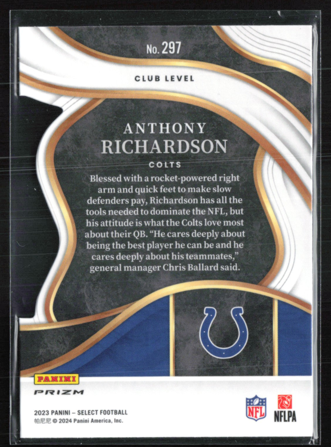 Anthony Richardson RC Gold Black Die-Cut