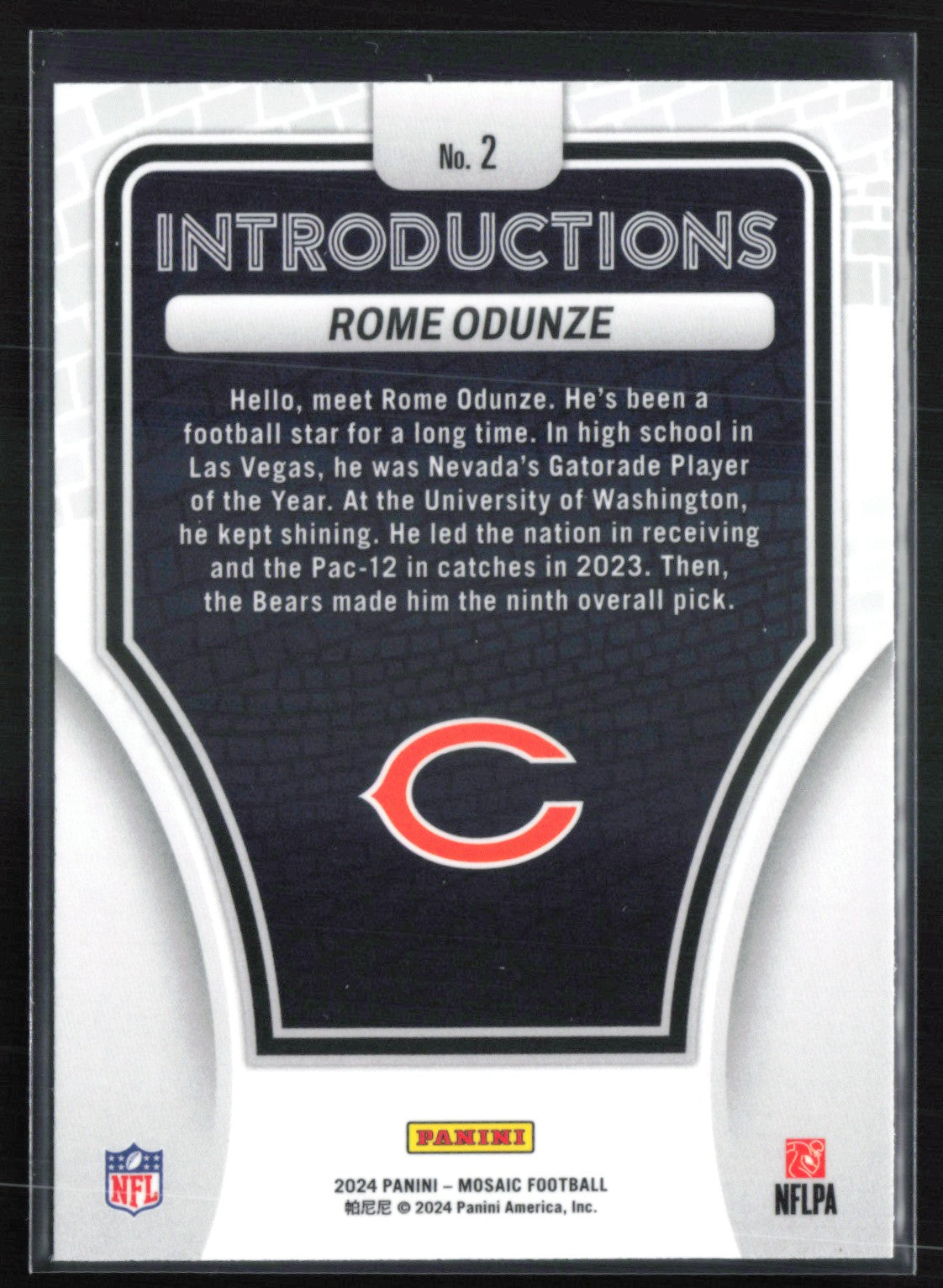 Rome Odunze RC