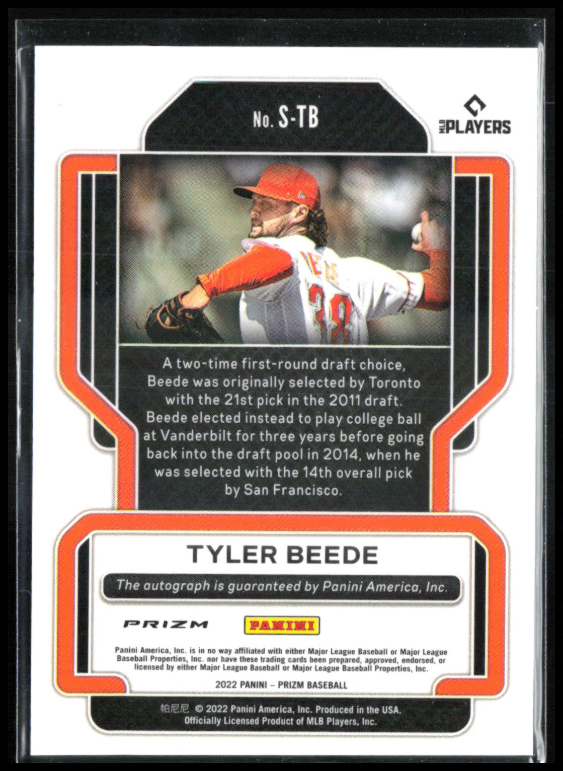 Tyler Beede Auto Silver Prizm