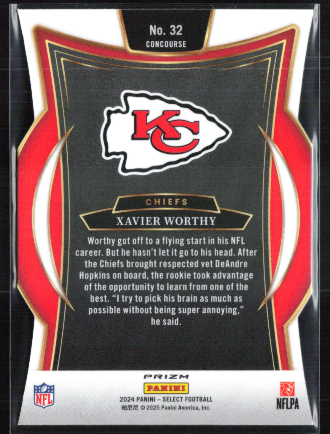 Xavier Worthy RC Silver Die-Cut