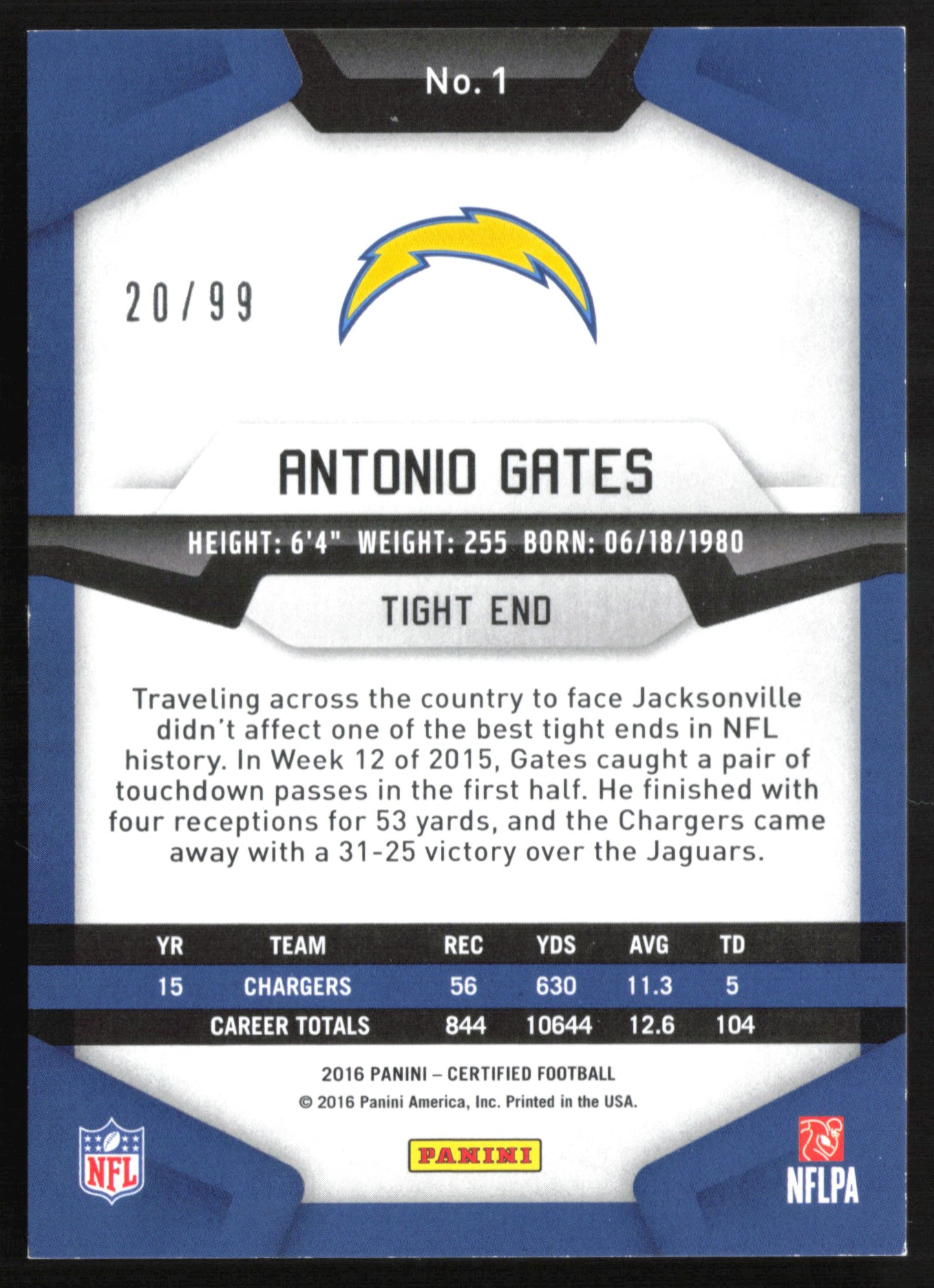 Antonio Gates Red /99