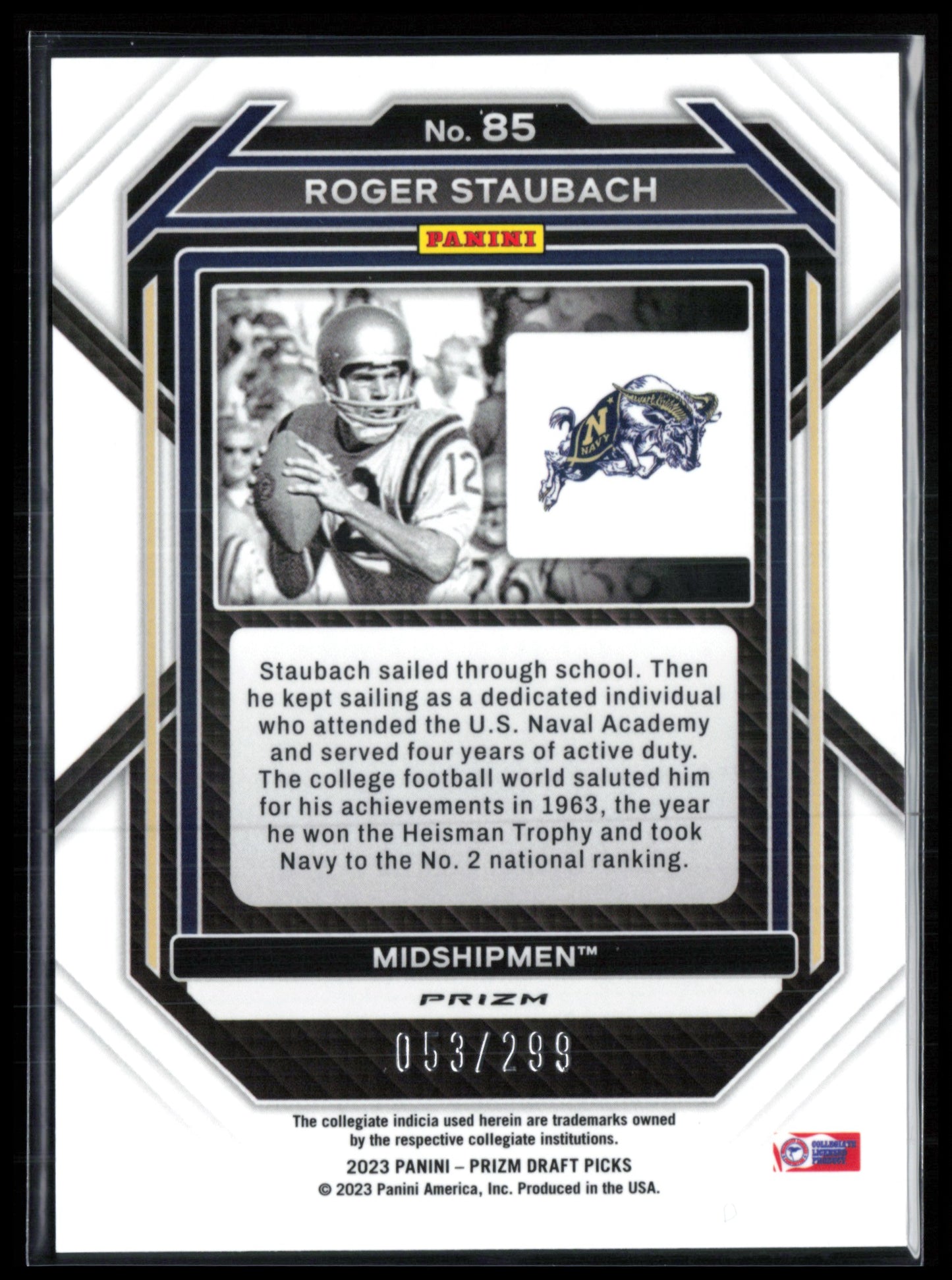 Roger Staubach Red Prizm /299