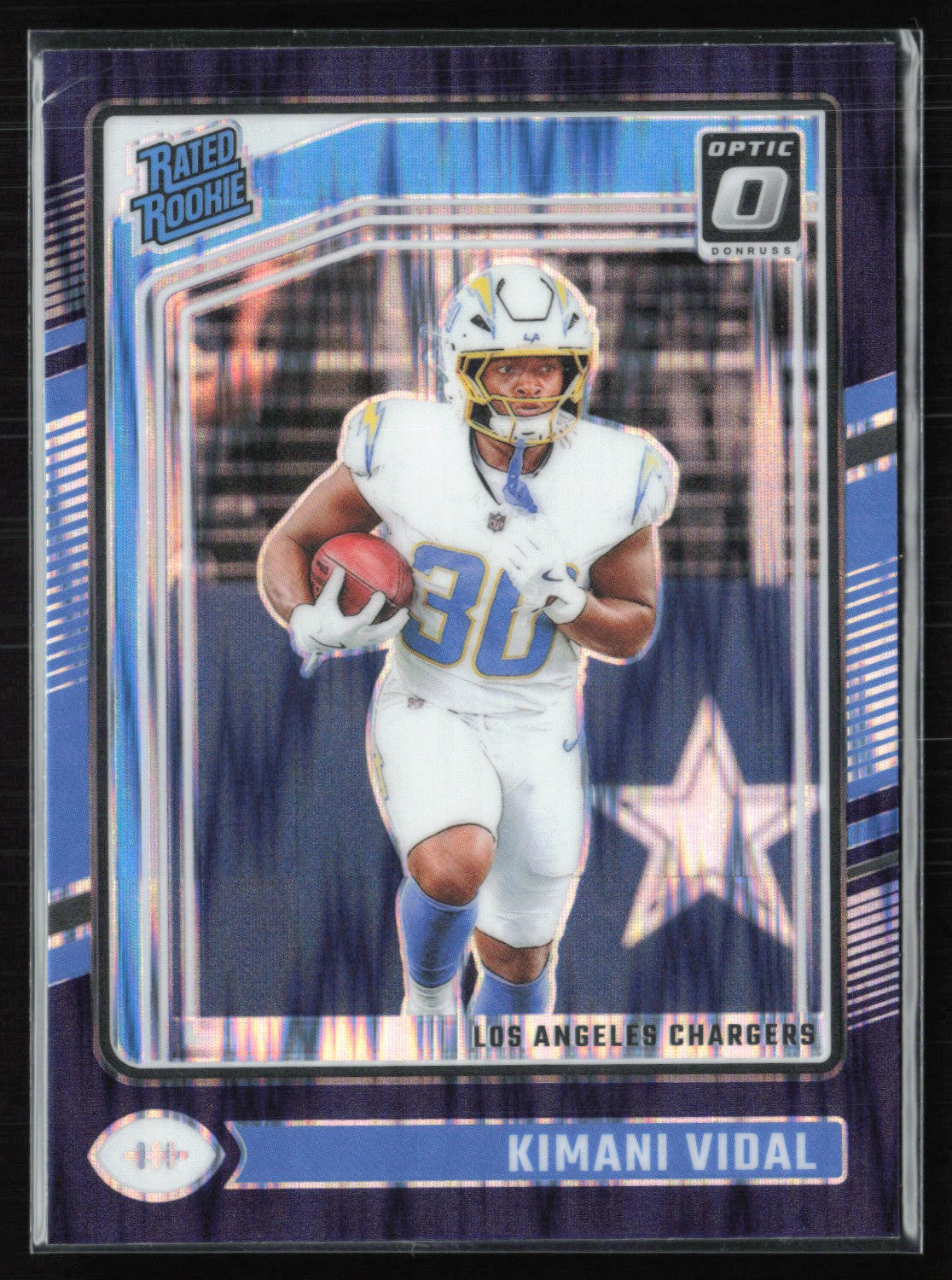 2024 Donruss Optic Blue 262 Kimani Vidal RC Purple Shock – Dollar Box