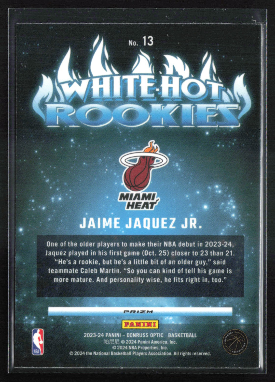 Jaime Jaquez Jr. RC Purple Holo