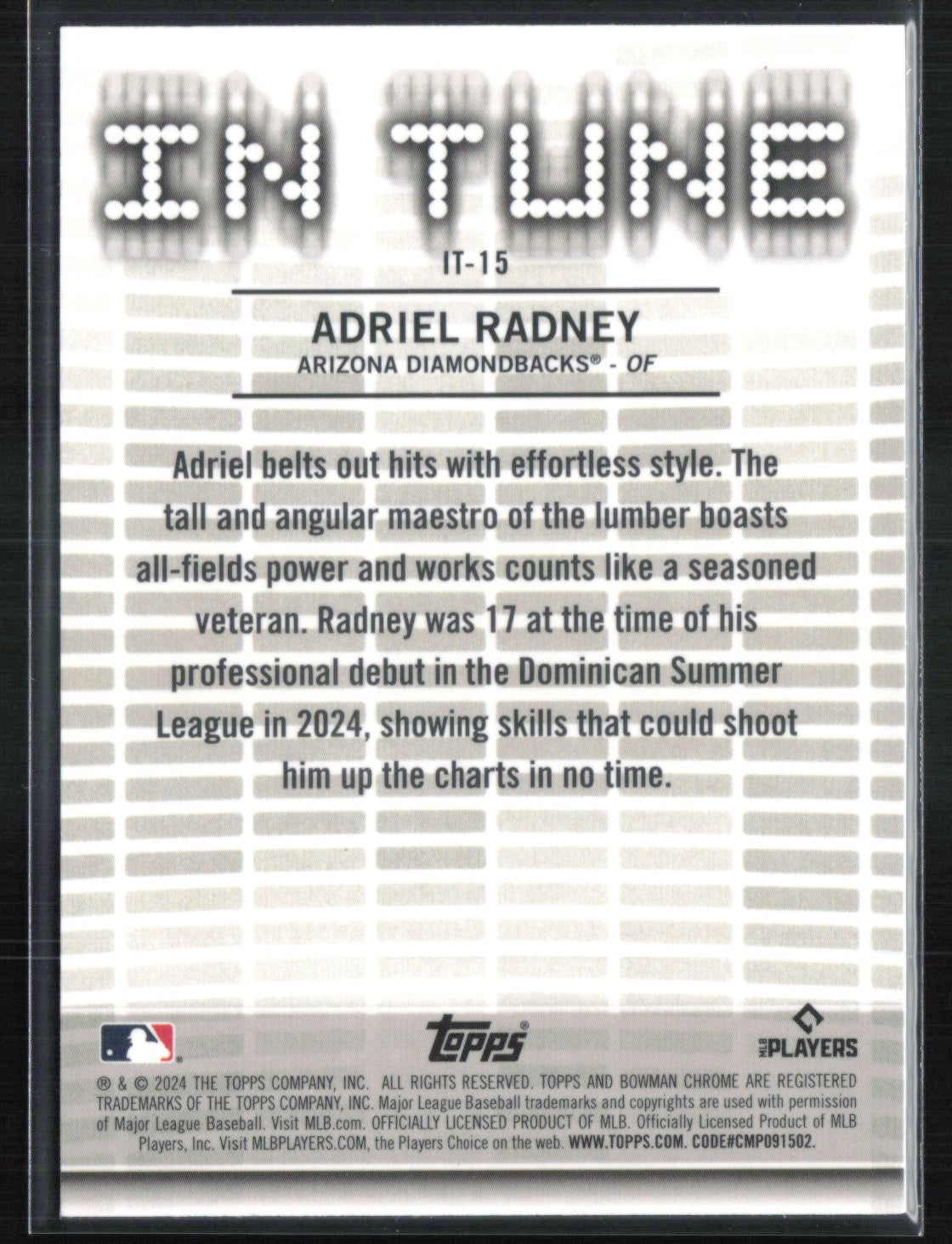 Adriel Radney In Tune