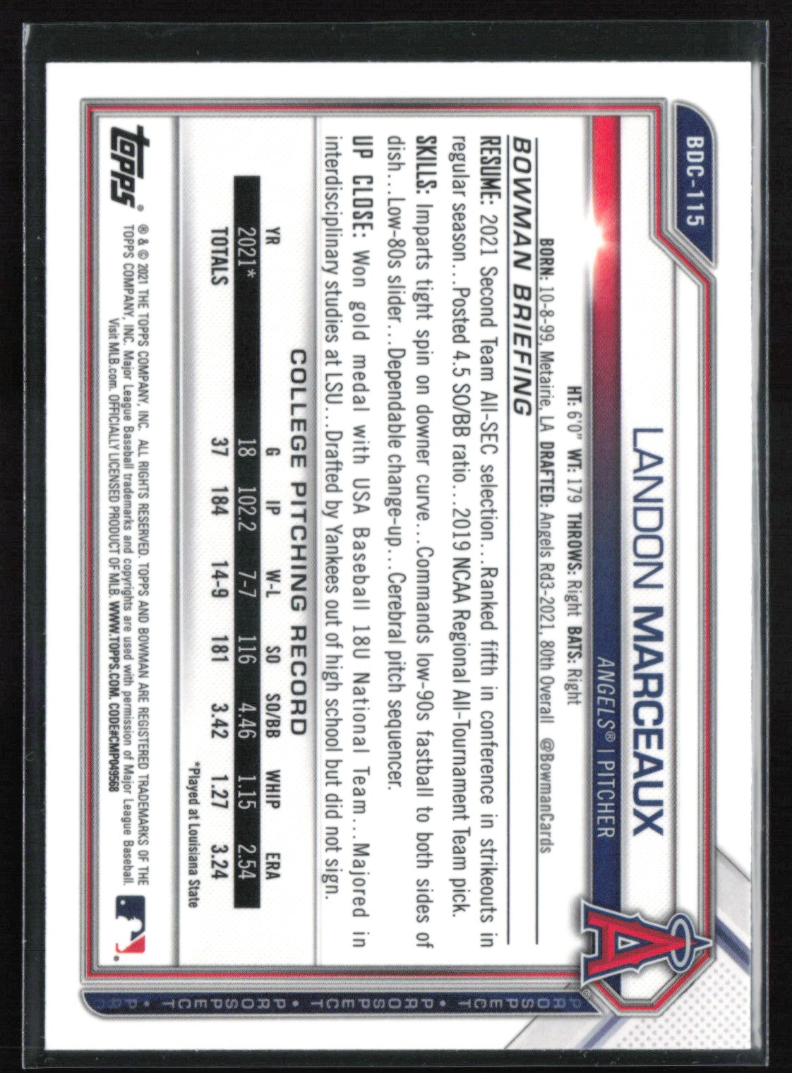Landon Marceaux 1st Bowman