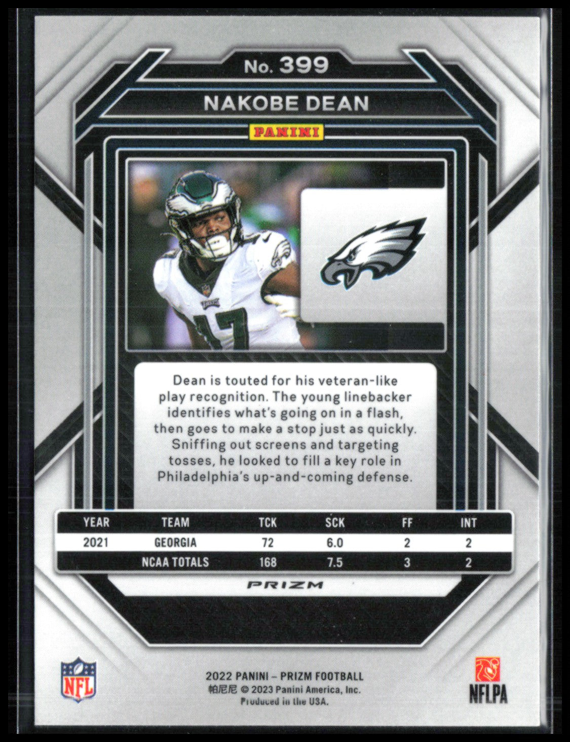 Nakobe Dean RC Green