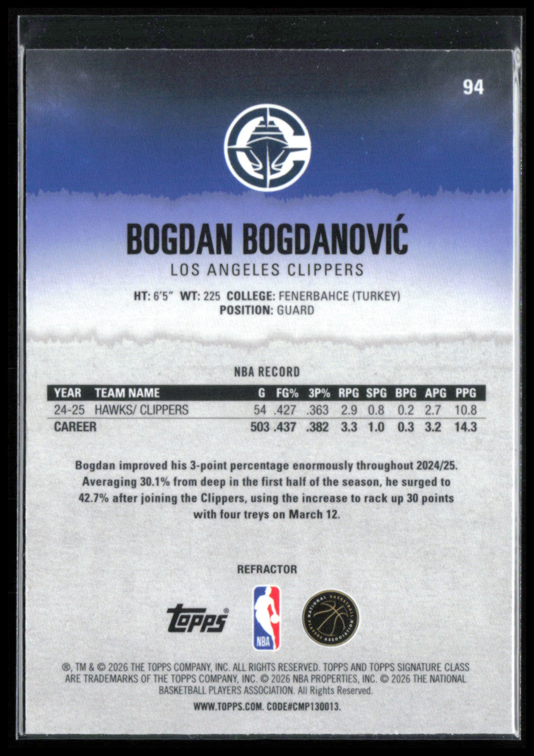 Bogdan Bogdanovic Refractor