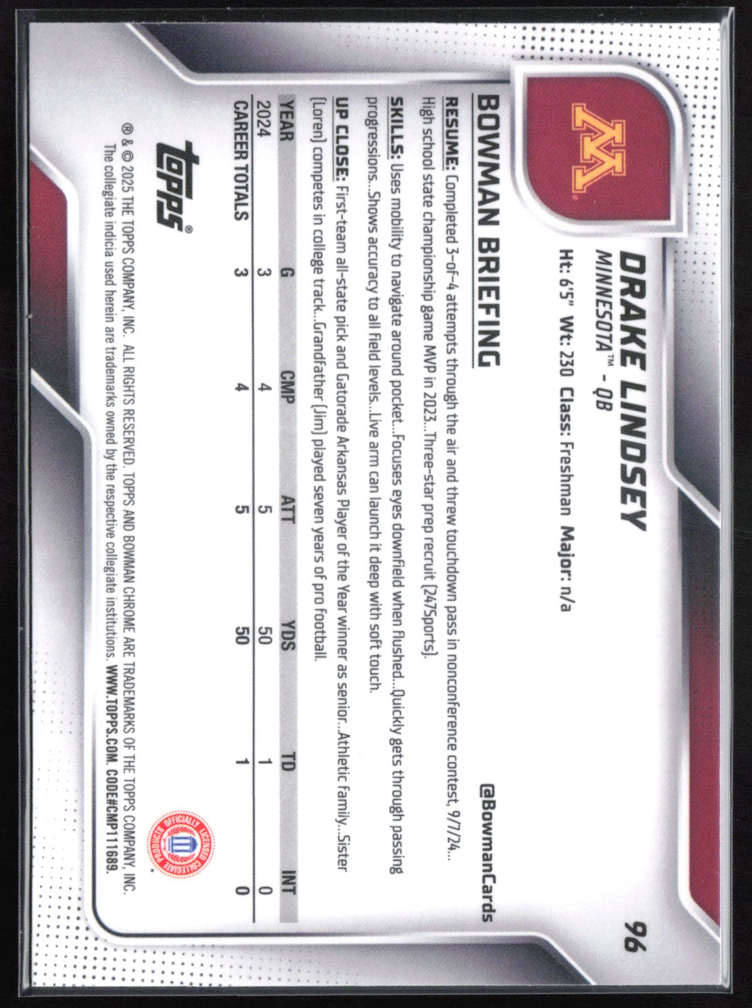 Drake Lindsey 1st Bowman
