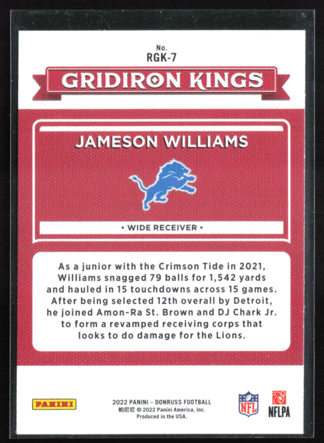 Jameson Williams RC