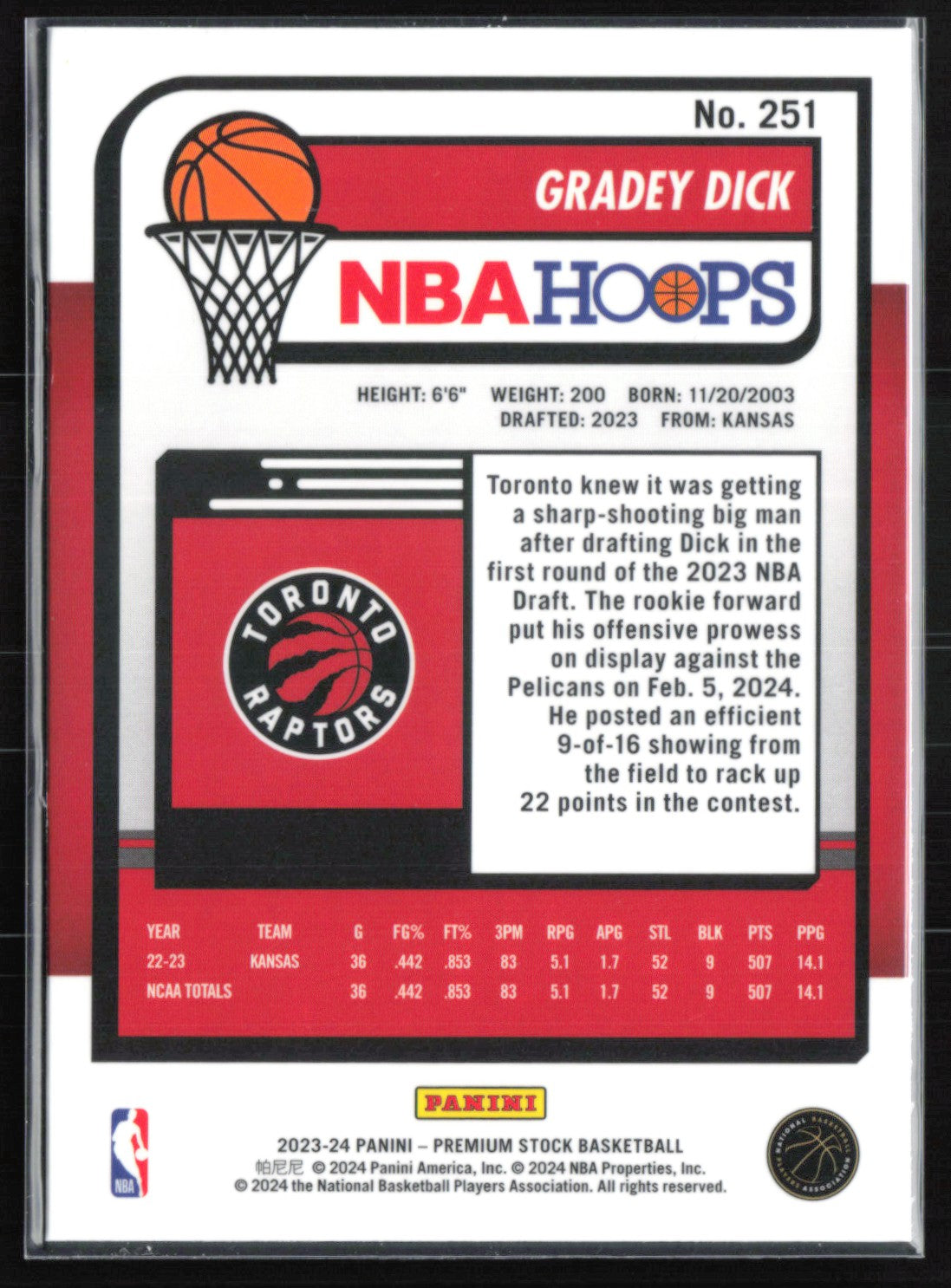 Gradey Dick RC