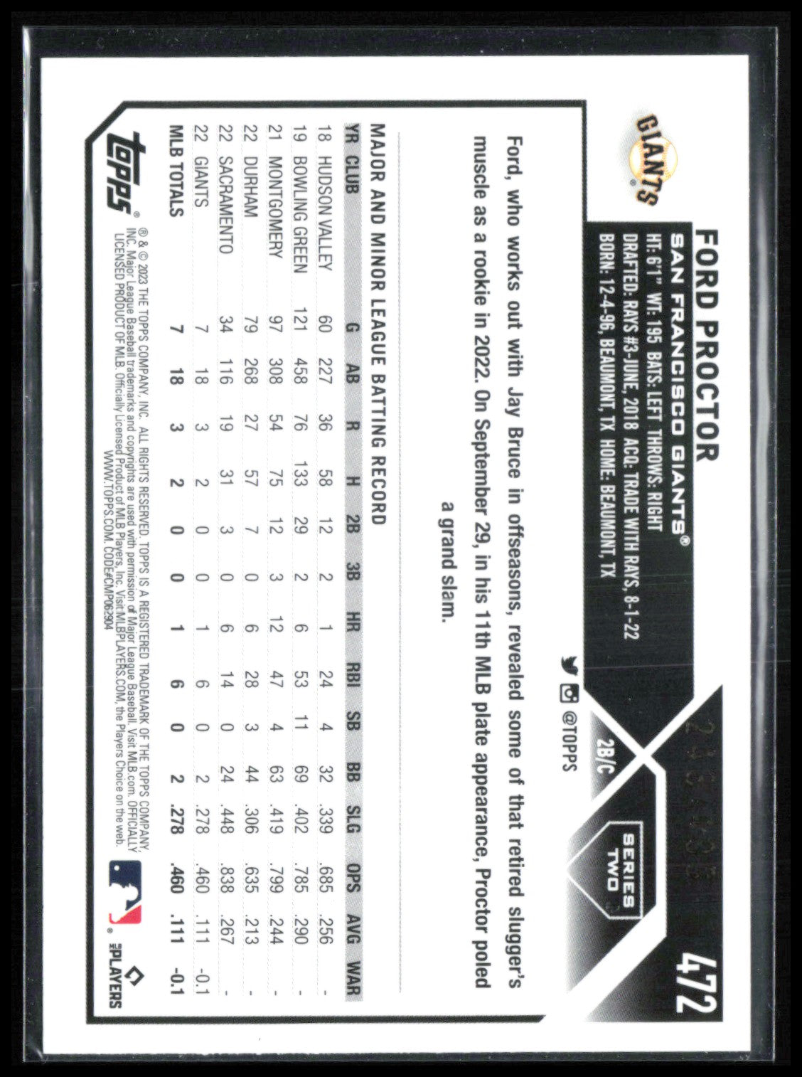 Ford Proctor RC Green Crackle /499
