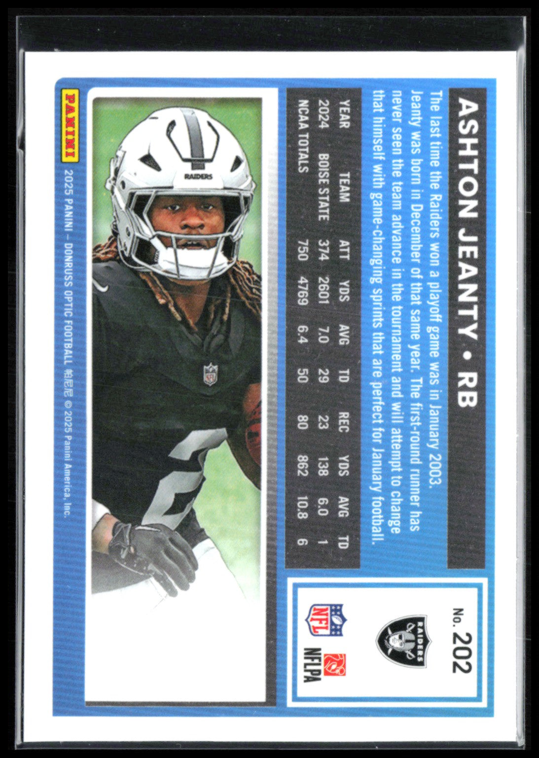 Ashton Jeanty RC Optic