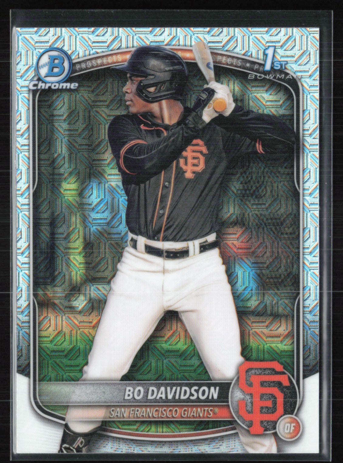 2025 Bowman Chrome Prospects BCP-206 Bo Davidson 1st Bowman Mojo