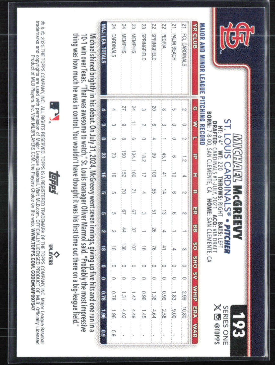 Michael McGreevy RC Pink