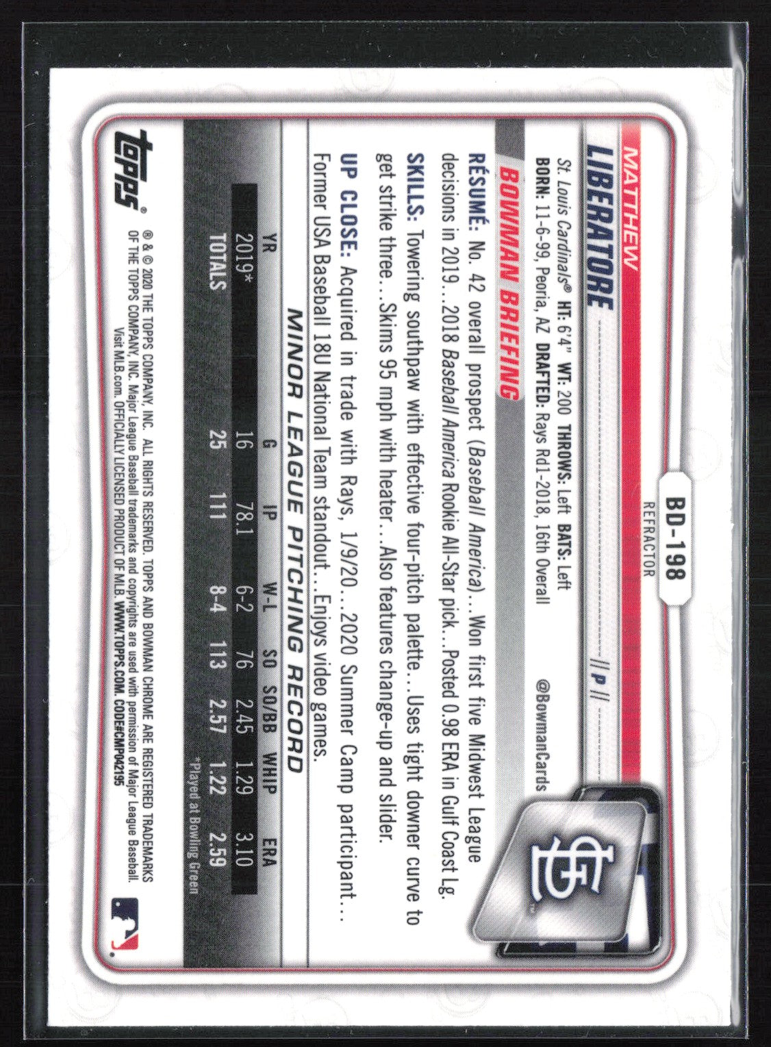 Matthew Liberatore Refractor