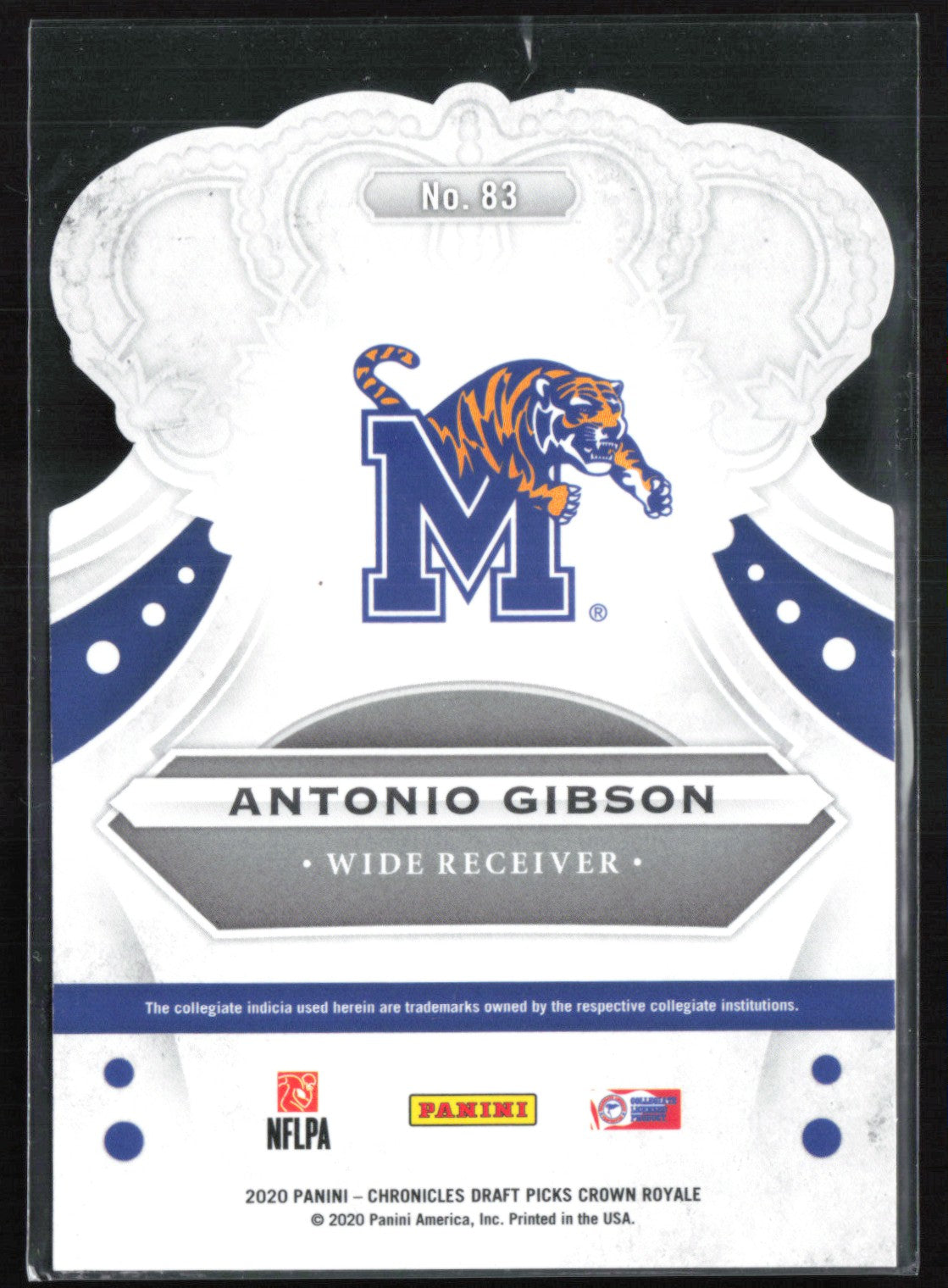 Antonio Gibson RC Blue Die-Cut