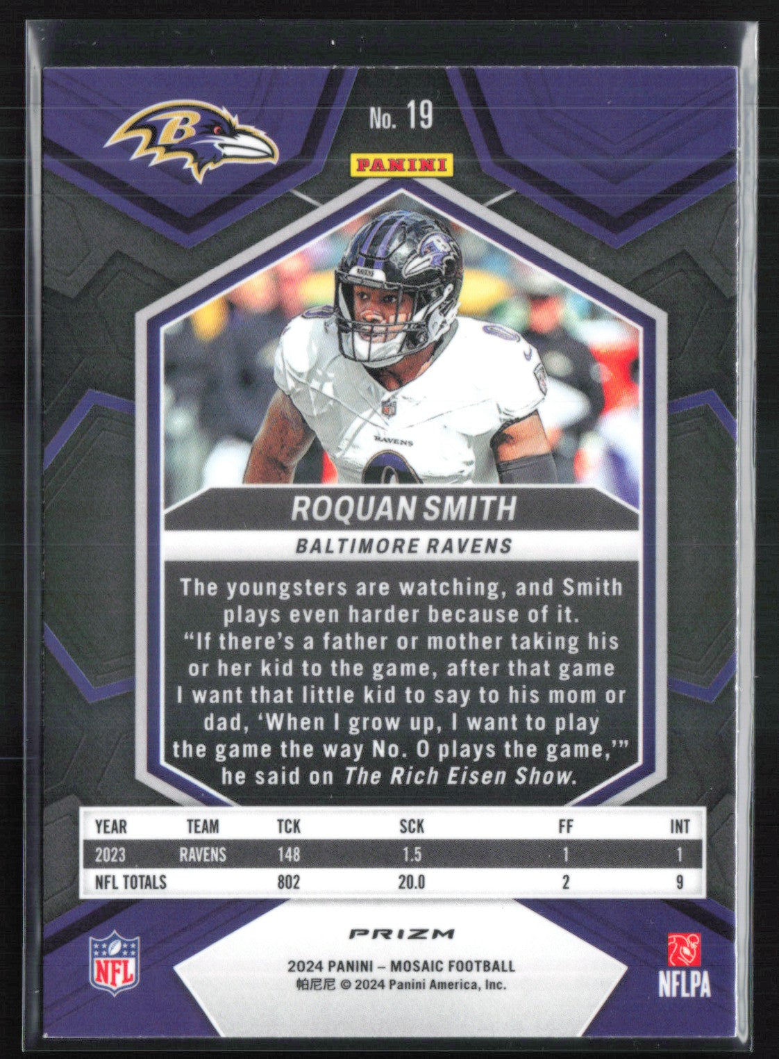 Roquan Smith Green Mosaic
