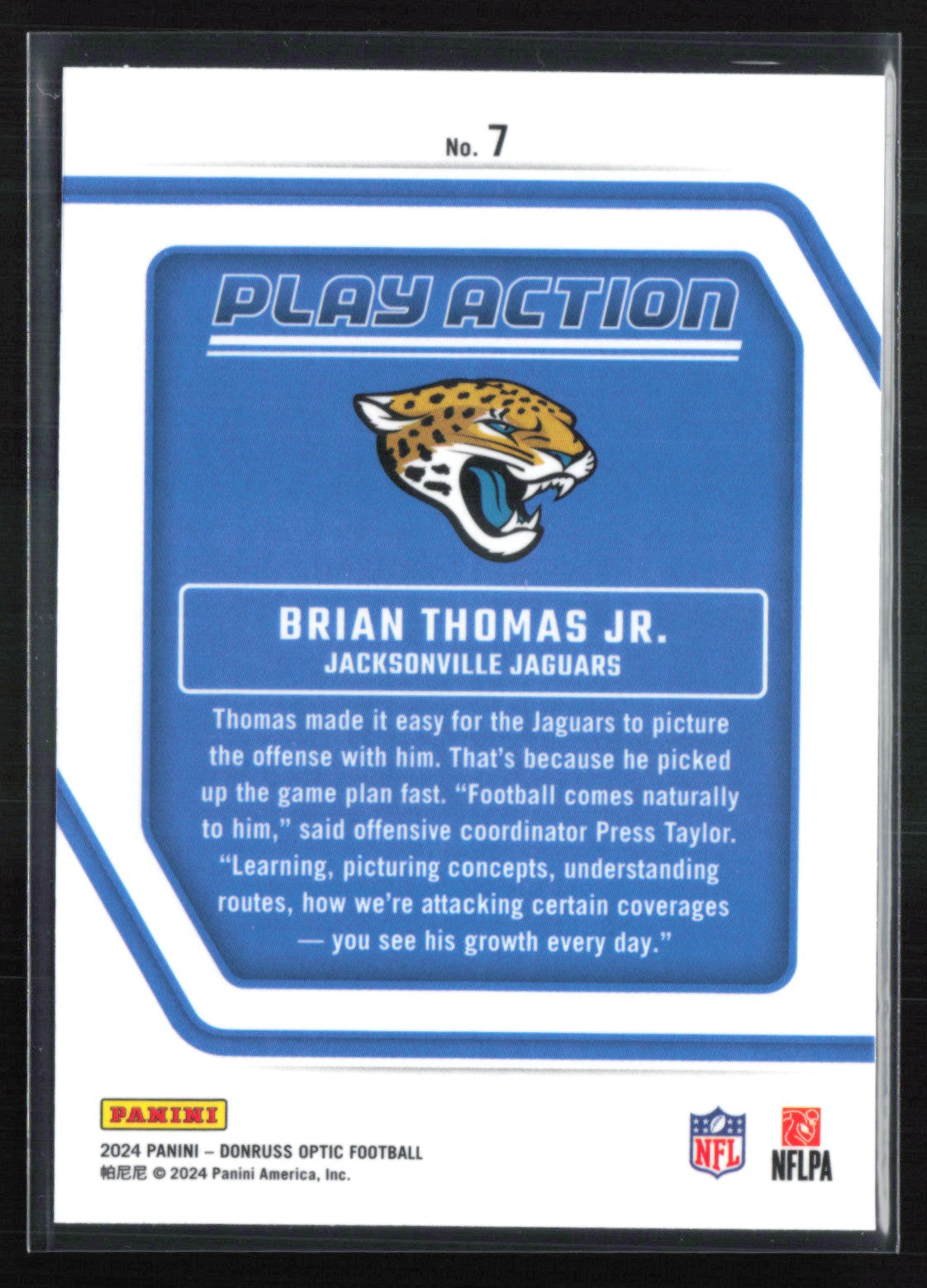 Brian Thomas Jr. RC Play Action