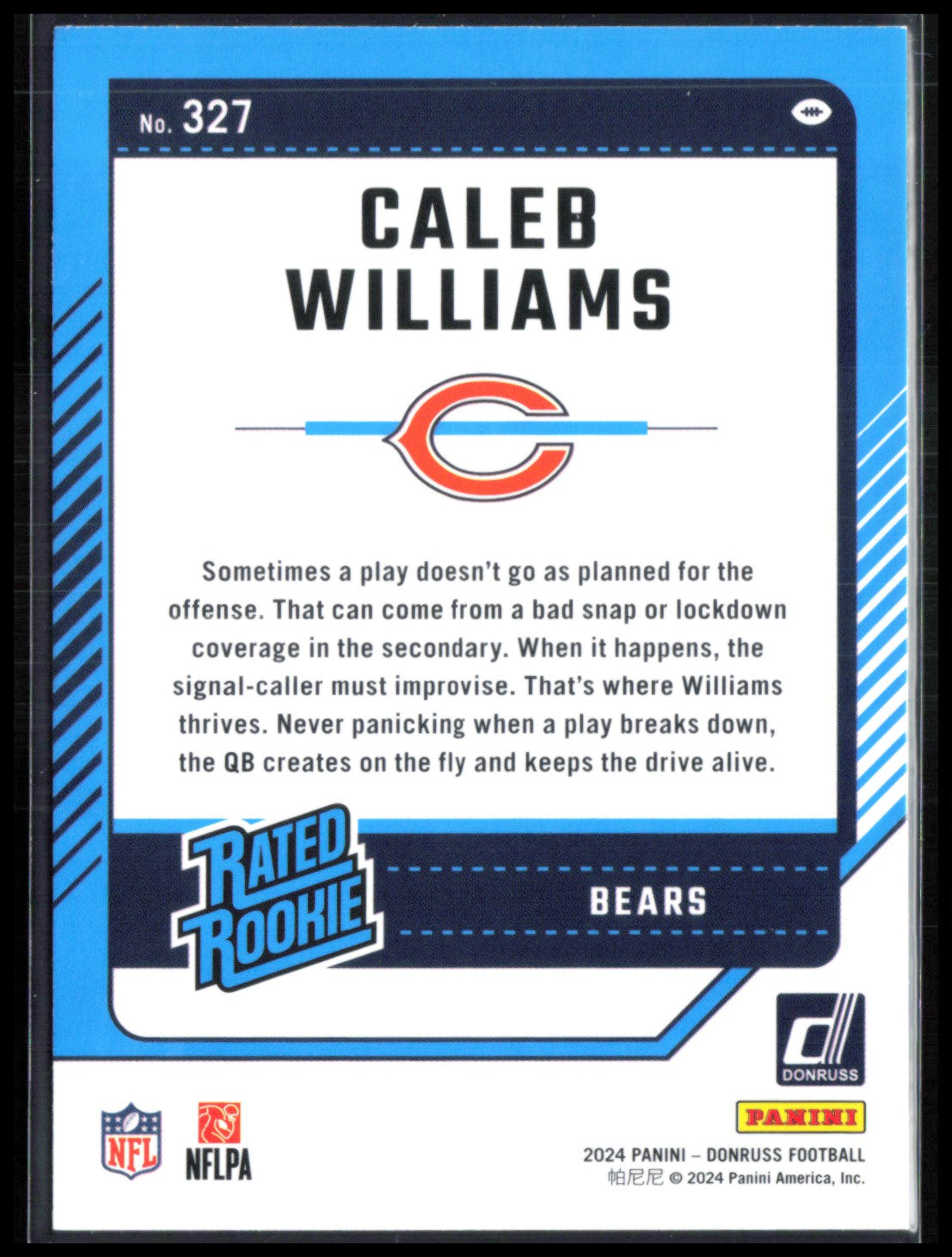 Caleb Williams RC Rated Rookie