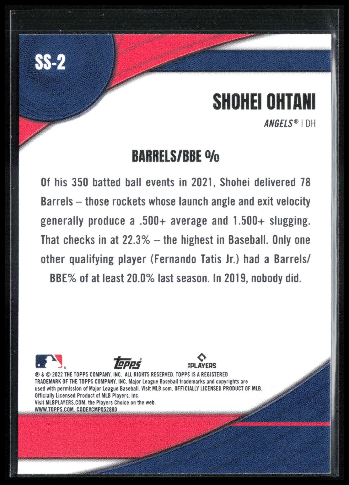 Shohei Ohtani 2022 Topps