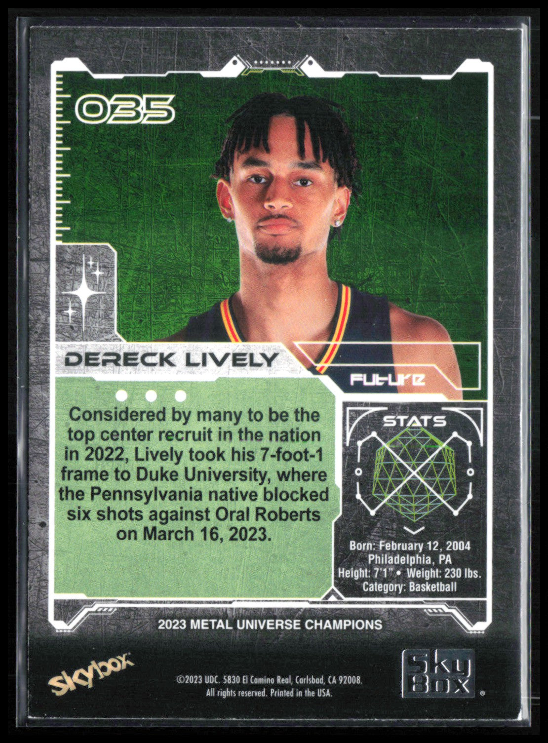 Dereck Lively RC