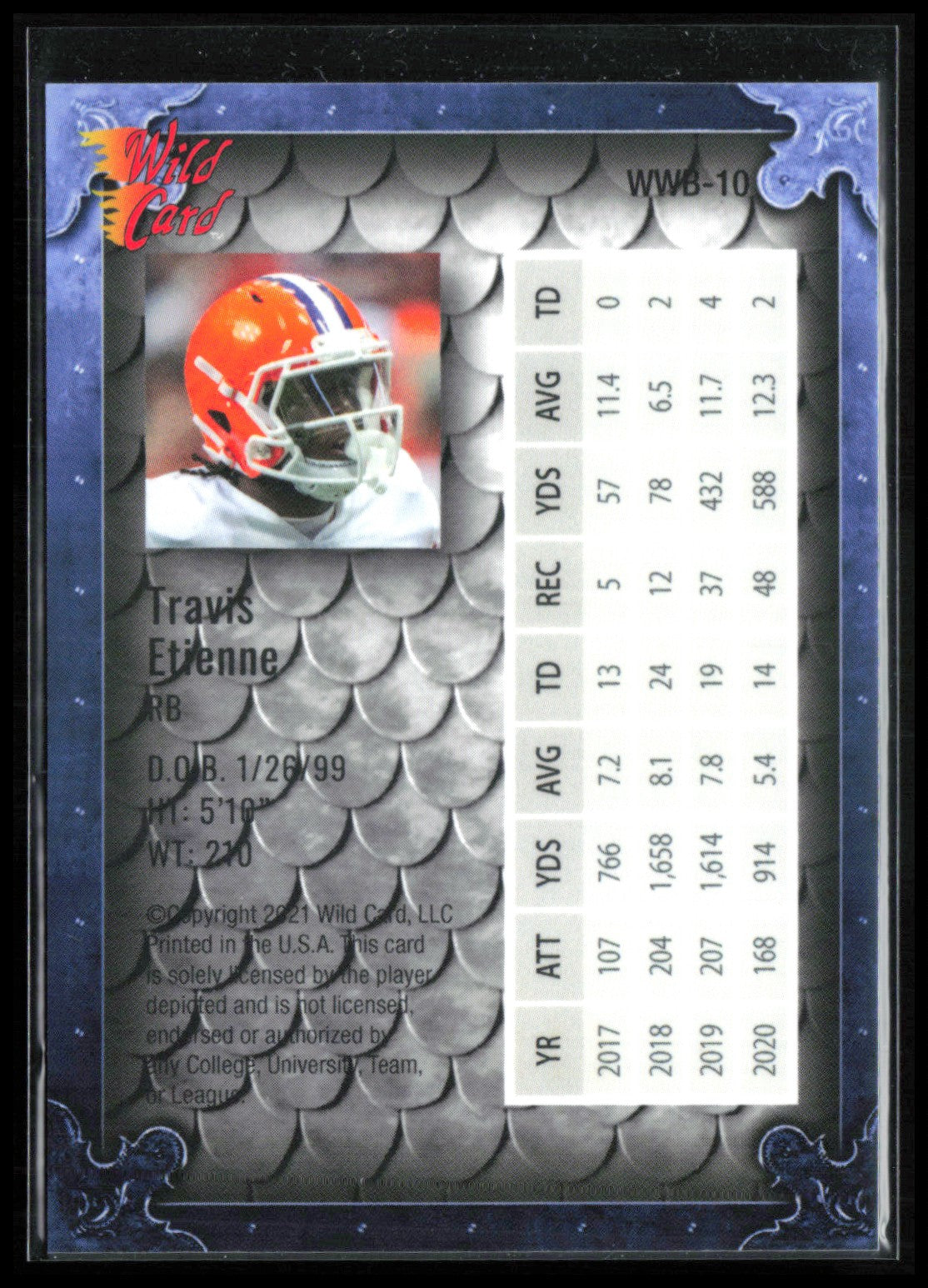 Travis Etienne Wild Card Matte