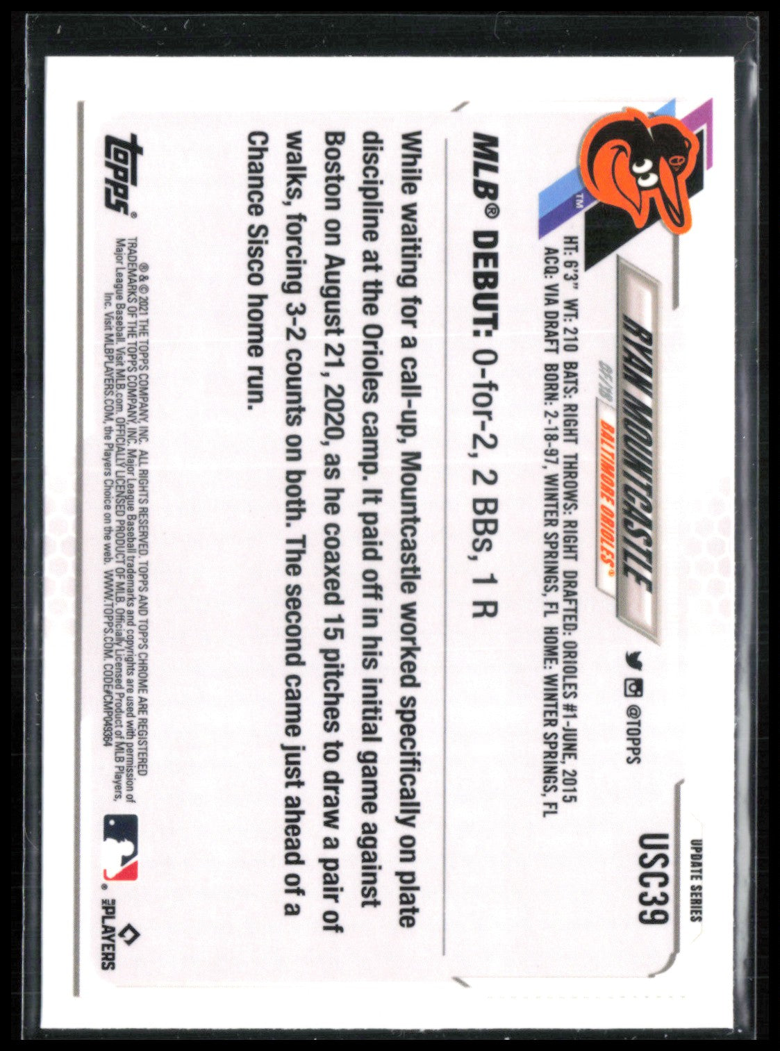 Ryan Mountcastle RC Purple