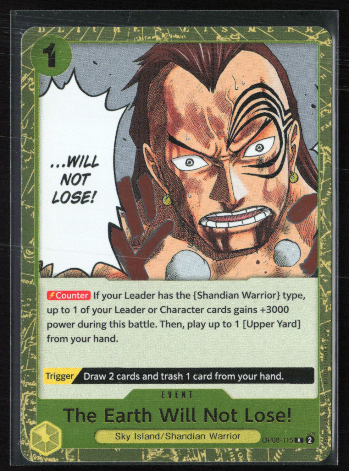 2024 Two Legends OP08-115 The Earth Will Not Lose! Two Legends Rare (One Piece) – Dollar Box