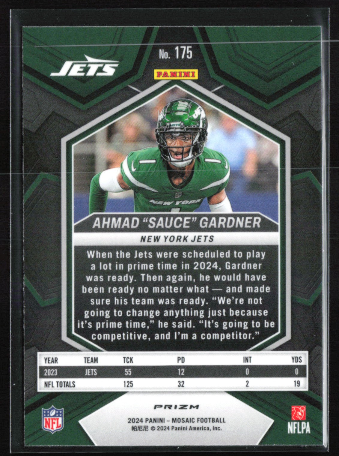 Ahmad Sauce Gardner Green Mosaic