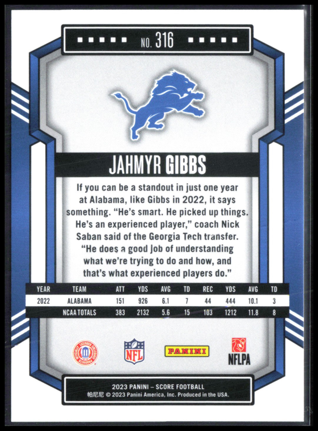 Jahmyr Gibbs RC