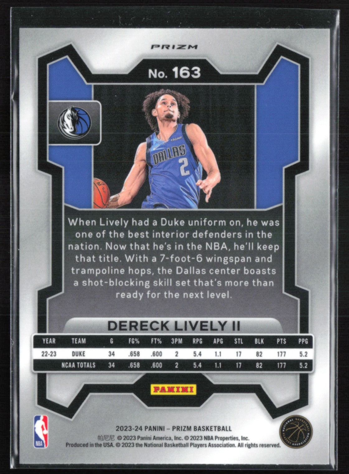 Dereck Lively II RC Red Cracked Ice