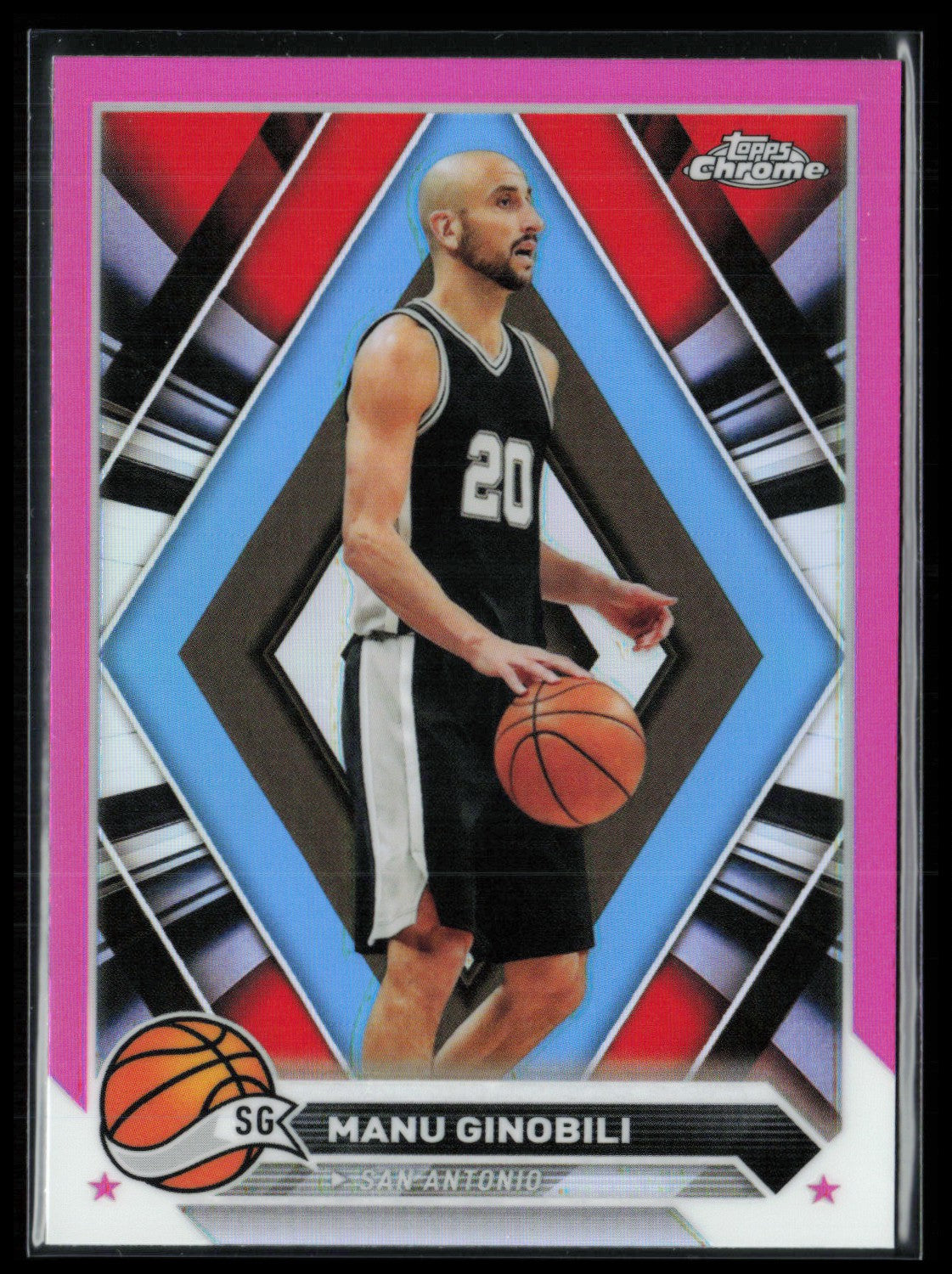Manu Ginobili Pink Refractor
