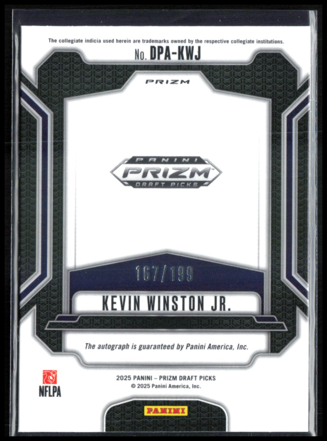 Kevin Winston Jr. RC Auto Purple Ice /199
