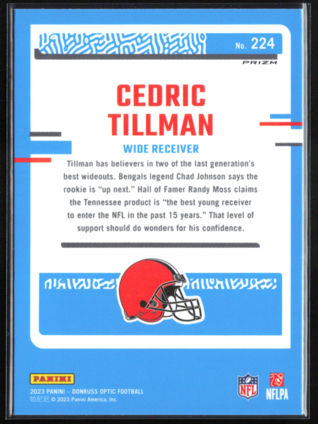 Cedric Tillman RC holo