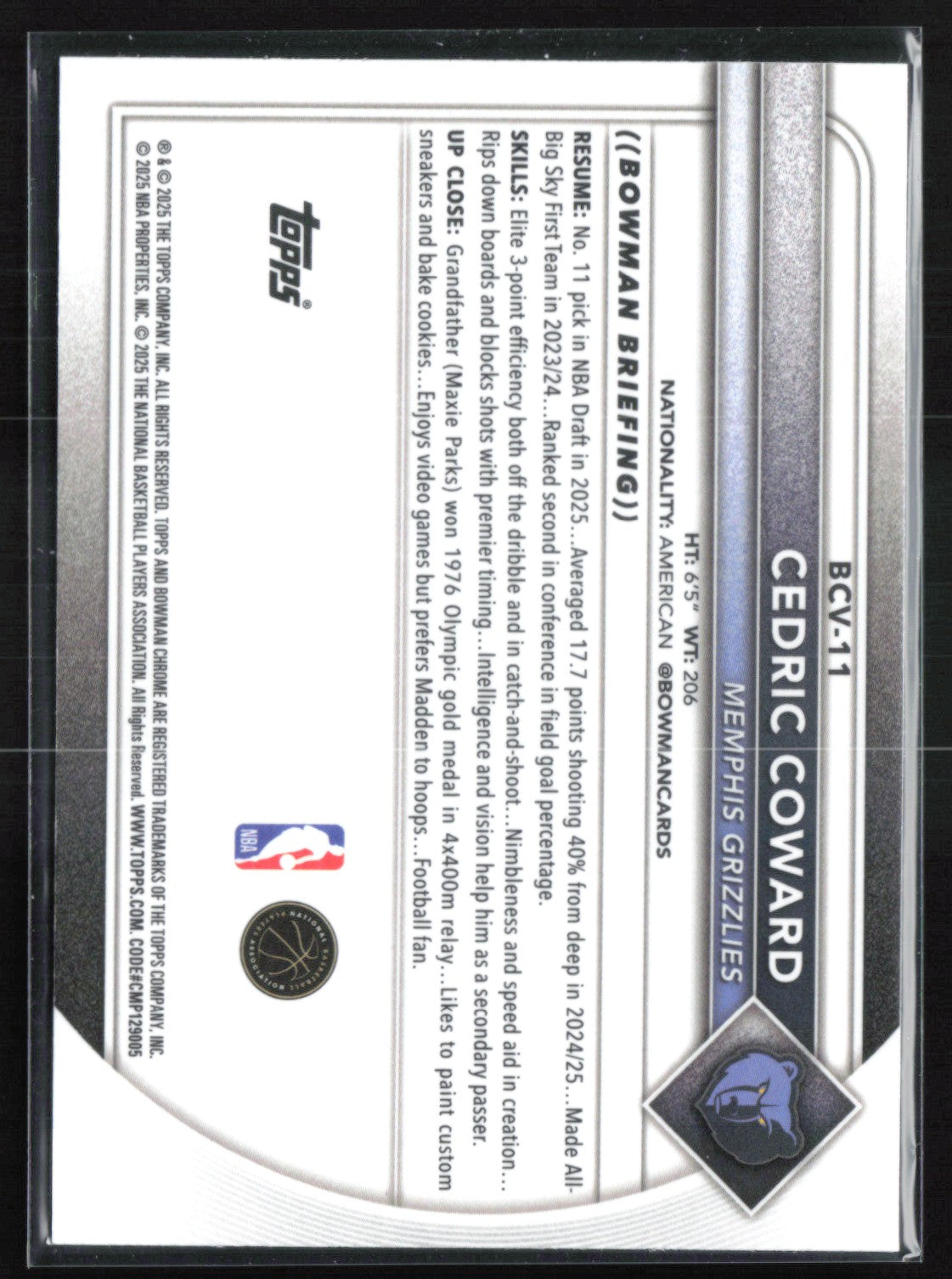 Cedric Coward RC Reptilian 2025 Bowman Chrome