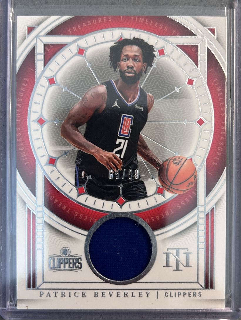 Patrick Beverley Relic /99 Timeless Treasures National Treasures