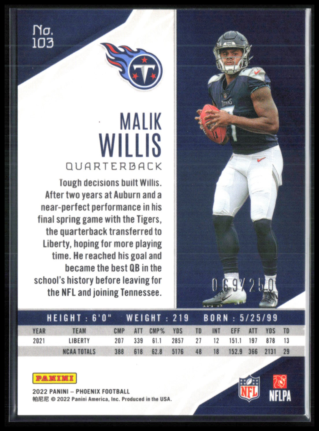 Malik Willis RC Red /250