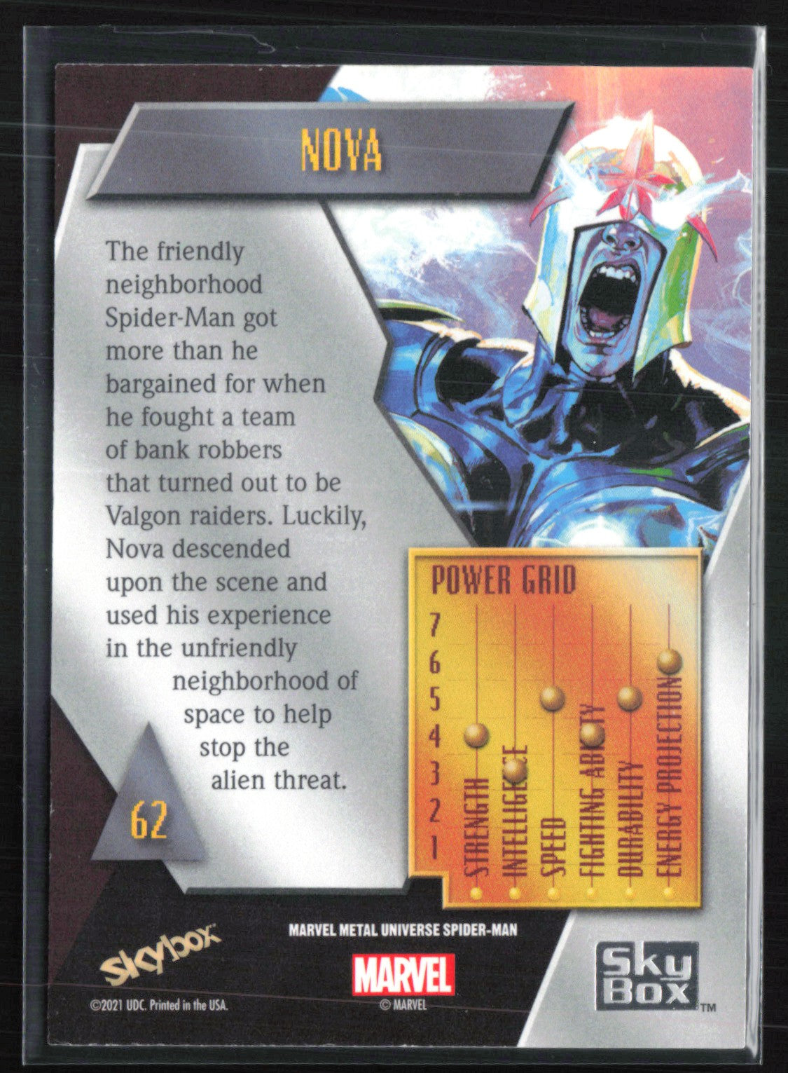 Nova 2021 Marvel Metal Universe