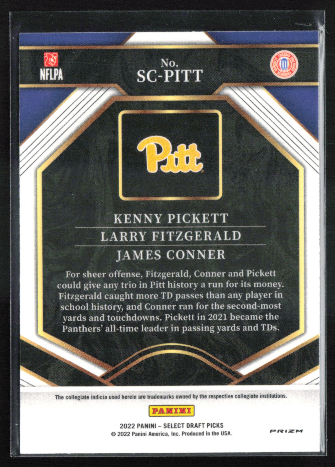 James Conner/Kenny Pickett/Larry Fitzgerald Silver