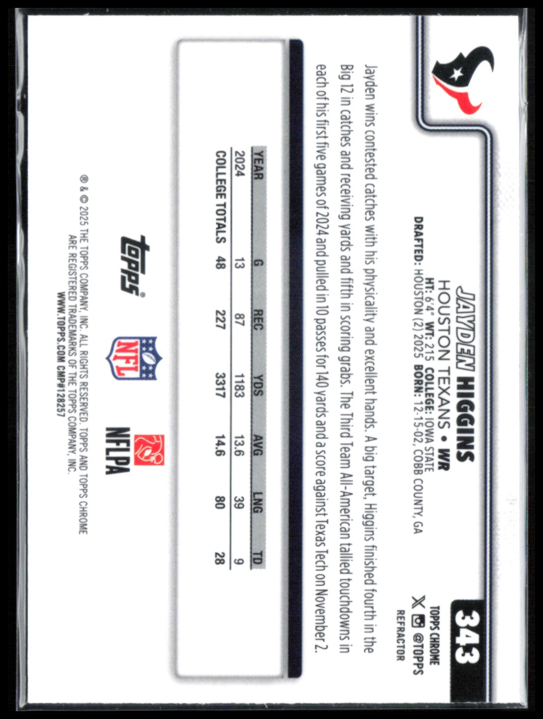 Jayden Higgins RC Refractor