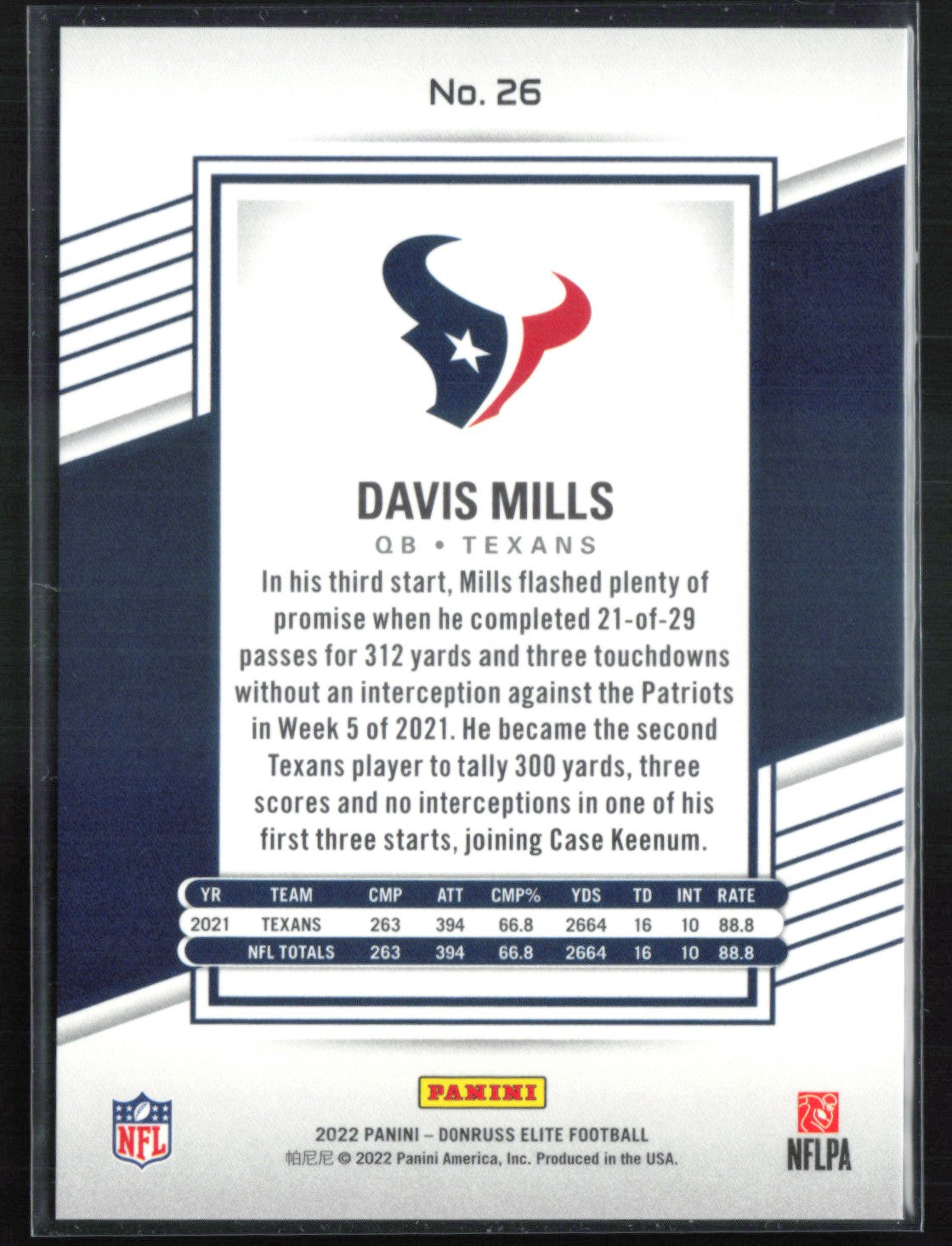Davis Mills /399 Red