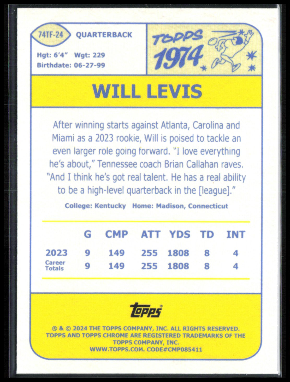 Will Levis Lazer