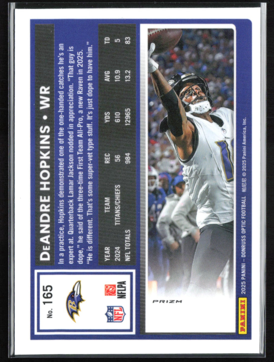 DeAndre Hopkins Stars Holo